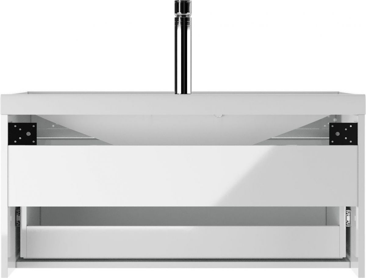 Тумба подвесная под умывальник "Bazis 90" Ева с одним ящиком В1 Айсберг (DA5904T) | фото 5