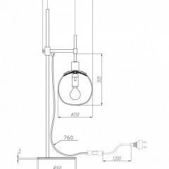 Настольная лампа декоративная Maytoni Erich MOD221-TL-01-G | фото 3