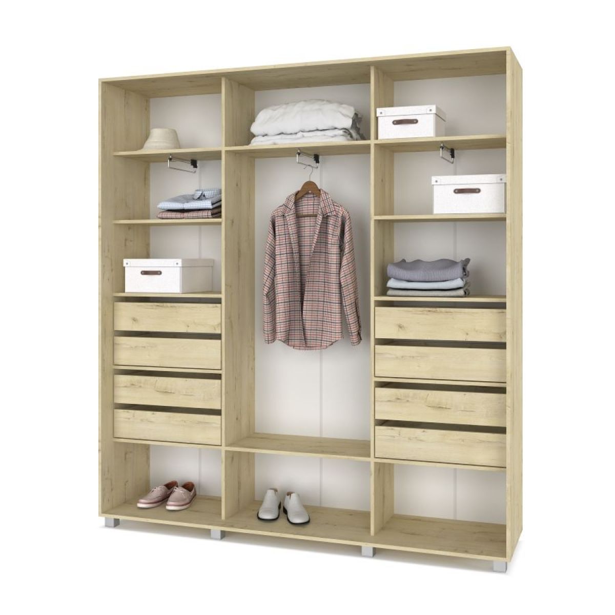 МАРТИН Шкаф-купе с зеркалами Ирландский дуб (2000*450) М403 | фото 4