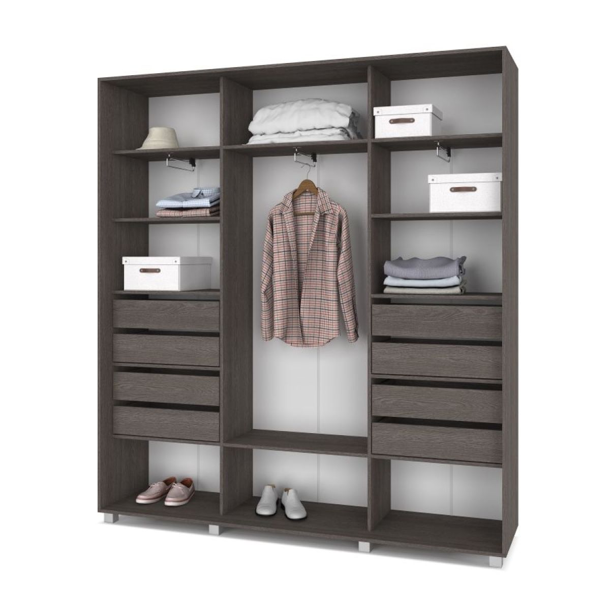 МАРТИН Шкаф-купе с зеркалами Анкор темный (2200*450) М423 | фото 4