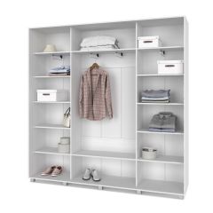 МАРТИН Шкаф-купе с зеркалами Анкор светлый (2400*450) М443 | фото 2