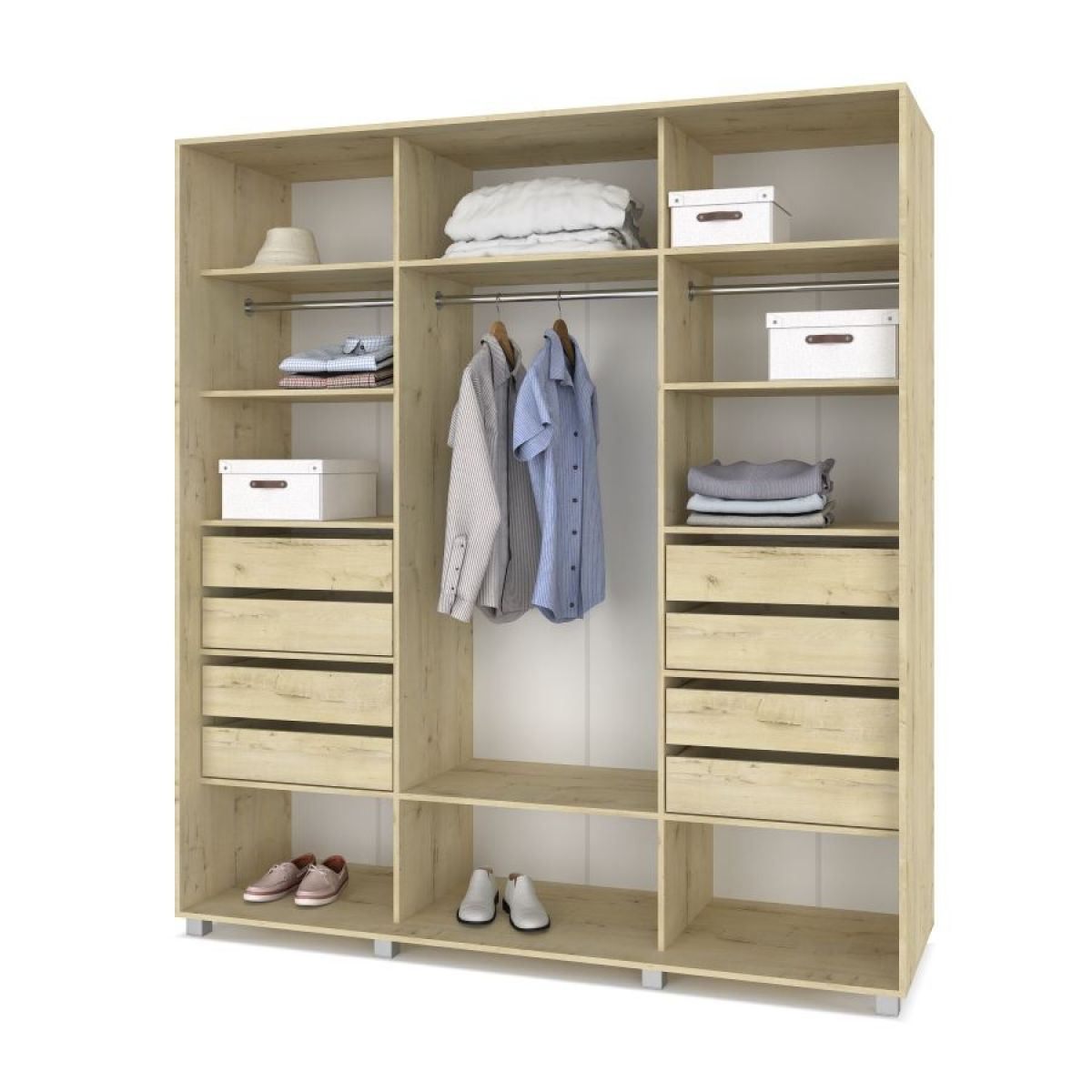 МАРТИН Шкаф-купе с зеркалами Ирландский дуб (2200*600) М623 | фото 4