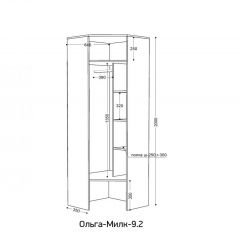 ОЛЬГА-МИЛК 9.1 Шкаф угловой с зеркалом | фото 2