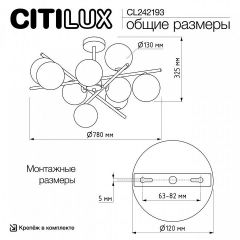 Люстра на штанге Citilux Ronny CL242193 | фото 8