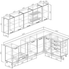 Кухонный гарнитур Антик 2600*1600 (Стол. 38мм) | фото 2