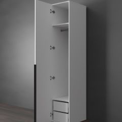 Шкаф Linnea MHR-1-3 2050х400х510 (Белый-М 11.1.1) | фото 5