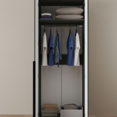 Шкаф Linnea MHR-2 2050х800х510 (Графит-М 11.1.25) | фото 4