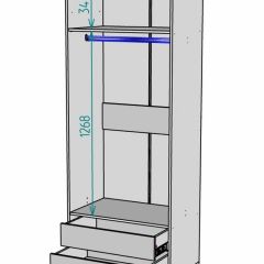 Шкаф Linnea MHR-2-3 2050х800х510 (ДВ-М 11.1.25) | фото 3