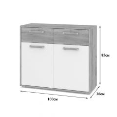 ФЛОРИДА Гостиная (модульная) дуб серый/белый | фото 6