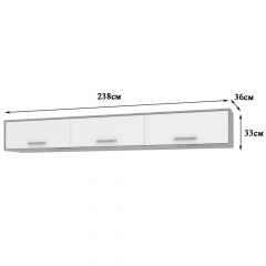 ФЛОРИДА Гостиная (модульная) дуб серый/белый | фото 9