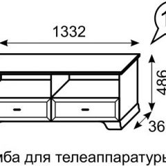 Тумба для телеаппаратуры Венеция 13 бодега | фото 2